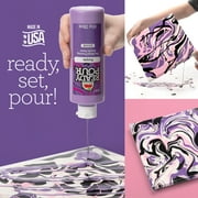 Apple Barrel Ready Pour Pre-Mixed Pouring Acrylic Craft Paint, White, 8 fl oz