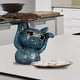 thumbnail image 3 of Escultura de figura de gato con bandeja de almacenamiento para decoración de exhibición Azul, 3 of 9