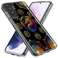 thumbnail image 2 of MUNDAZE Samsung Galaxy S21 FE Shockproof Clear Hybrid Protective Phone Case Mandala Geometry Abstract Dragon Pattern Cover, 2 of 5