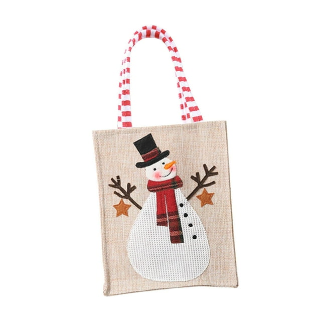 Bolsa de dulces de Navidad Bolsa de almacenamiento de regalo Bolsa de favor Muñeco de nieve