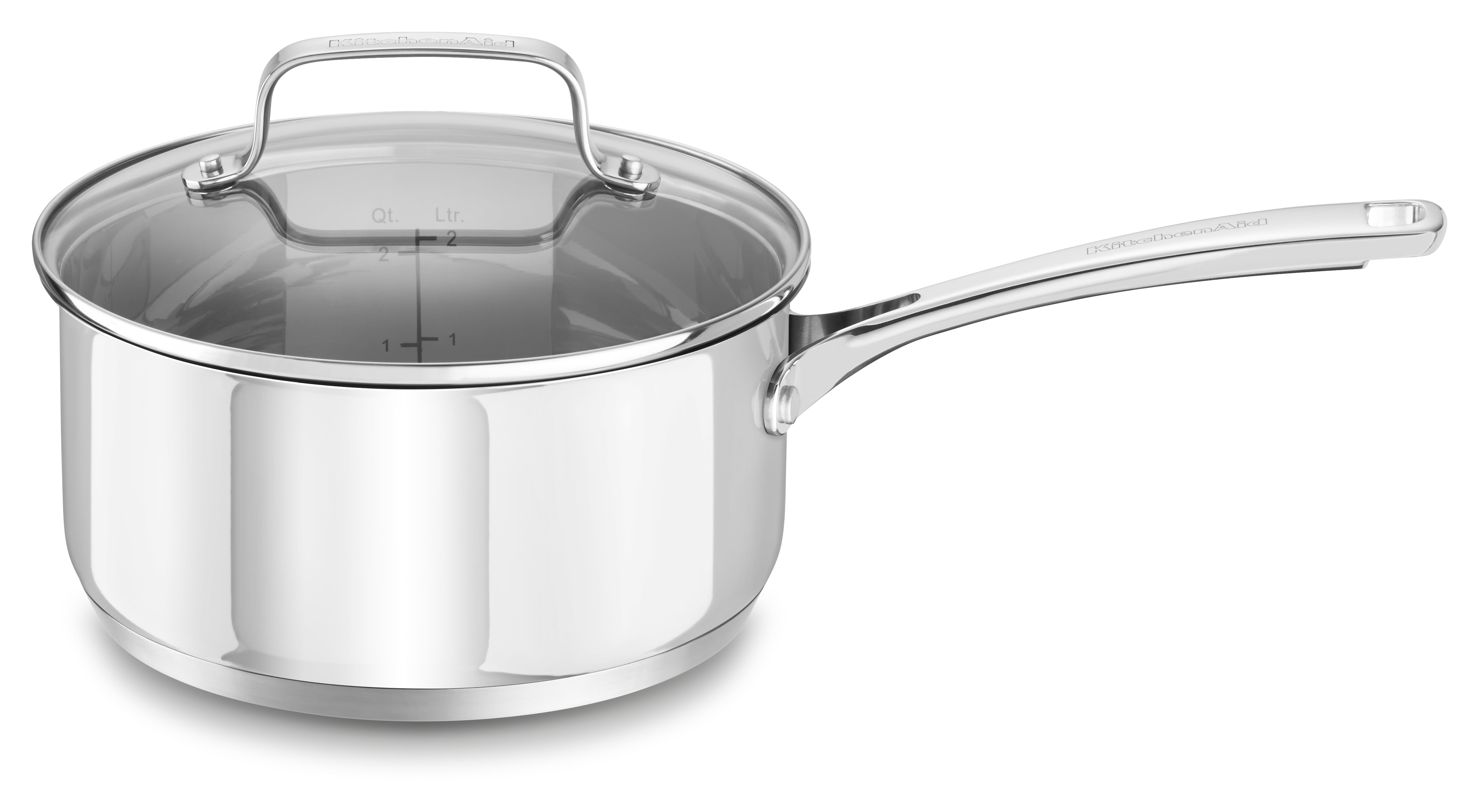 Kitchenaid Stainless Steel 3.0Quart. Saucepan With Lid (Kc2S30Plls