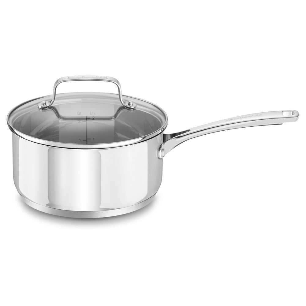 Kitchenaid Stainless Steel 3.0Quart. Saucepan With Lid (Kc2S30Plls