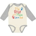 thumbnail image 3 of Inktastic Gigi and Papa Love Me Grandkids Boys or Girls Long Sleeve Baby Bodysuit, 3 of 5