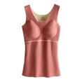 thumbnail image 1 of Ropa interior térmica Qarigey para mujer Top de alta elasticidad chaleco básico Rosa oscuro 3XL, 1 of 6
