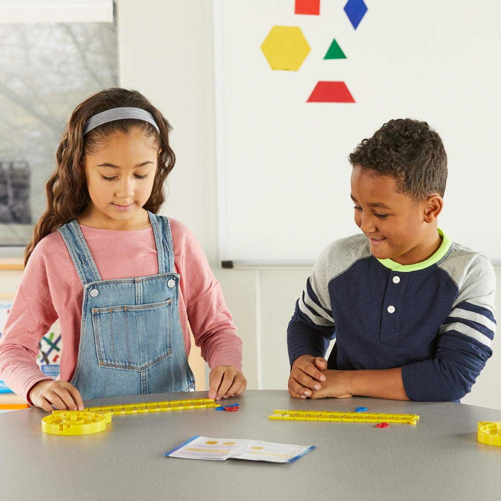 hand2mind NumberLine Clock, Math Clock for Telling Time, Mathematics & Counting Toy, (1 Pack)
