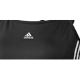 thumbnail image 3 of adidas Womens Light Support 3 Stripe Sports Bra Size 3X Color Black/White, 3 of 3
