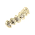 thumbnail image 6 of Unique Bargains 1 Set Fake Teeth Grills Poker Diamond Chart for Hip Hop Gift Gold Tone, 6 of 6