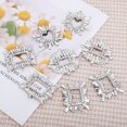 thumbnail image 6 of Unique Bargains 2 Pcs Shoe Accessories Fashionable Shoe Decorations [Teardrop Square Clip], 6 of 6