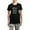 With Gray Camo Pant, variant on - Chibi Emo Goth Pajamas - Women's Short Sleeve Print T-Shirt and Pants Dark Cotton Pajama Set