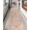thumbnail image 3 of Luxury Rug, Colorful Rug, Office Decor Rugs, Kitchen Rug, Large Rug, Medallion Rugs, Turkish Rug, Chenille Printed Design Rugs, Luxury Rugs, Decor, 2.6'x5' - 80x150 cm, 3 of 8