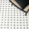 thumbnail image 6 of SAFAVIEH Moroccan Tassel Siofra Dot-Print Shag Area Rug, Ivory/Grey, 8' x 10', 6 of 11
