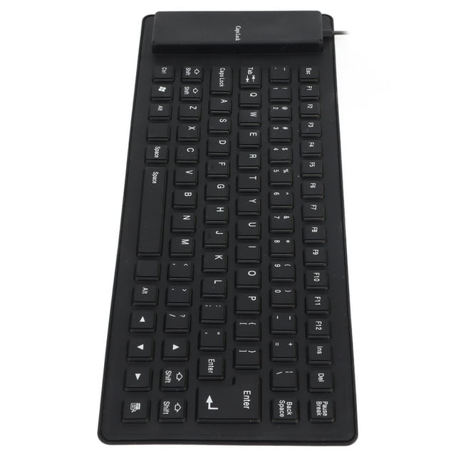 Silicone Keyboard, Soft Comfortable USB Wired Silicone Keyboard Travel Keyboard Soft Keyboard With Fully Sealed Design Lightweight Portable Silent for PC Notebook Laptop