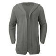 thumbnail image 2 of KaLI_store Mens Cardigan Mens Cardigan Sweater Casual Slim Fit V-Neck Knitted Sweaters Grey,4XL, 2 of 5