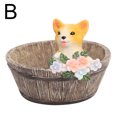 thumbnail image 2 of Miniature Resin Rural Style Planting Pot with Cute Cartoon Animal Succulent Flower Pot Micro Landscape Decorations, 2 of 7