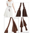 thumbnail image 3 of YooGuoGuo Women Girls Multi Colors Braided Waist Tie Belt/Rope/Chain with Tassel Fringe Wrap Cloth Belts for Ladies Dress Pants, 3 of 6
