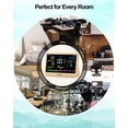thumbnail image 5 of 16 in 1 Air Quality Monitor Indoor Detects, CO2 Tester for CO2, TVOC, PM2.5, PM1.0, PM10, HCHO, Temperature Humidity AQI & Time, 2500mAh Battery Powered, LED Display, Auto Alert for Car, Office, Home, 5 of 10