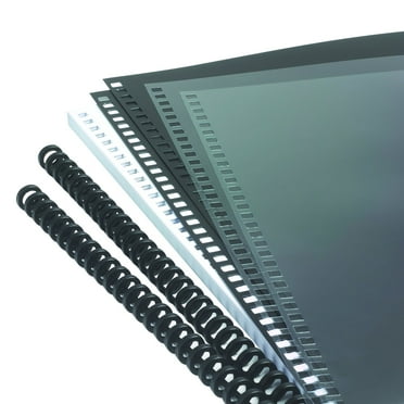 GBC 2515665P 5/16 in. Capacity Instant Report Kit - Clear/Black Cover/Black Spine (2/Pack)