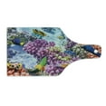 thumbnail image 2 of Fish Cutting Board, Surreal View of Marine Life with Submerged Colony of Pillar Corals Aquatic Fauna Print, Tempered Glass Cutting and Serving Board, Wine Bottle Shape, Multicolor, by Ambesonne, 2 of 5