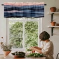 thumbnail image 5 of Simple Style Window Valance Curtain Modernism ART Rod Pocket Short Curtain for Living Room, Bedroom & Kitchen Window Decor 42x18in, 5 of 8