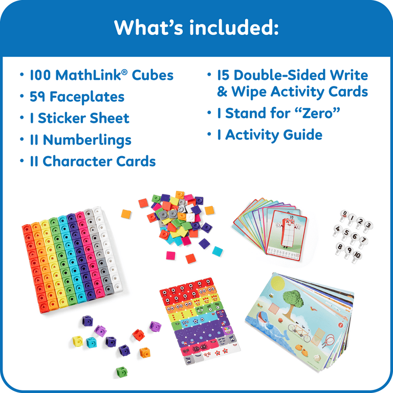 hand2mind Counting Toys, MathLink Cubes Numberblocks 1-10