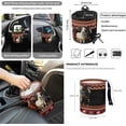 thumbnail image 4 of Jeiento Aztec Horse 12 PCS Car Seat Cover Full Set with Front Bucket Seat Cover Steering Wheel Armrest Cover Seatbelt Pads Trash Can Air Vent Holder Rearview Mirror Cover Coasters Keychain Red, 4 of 7
