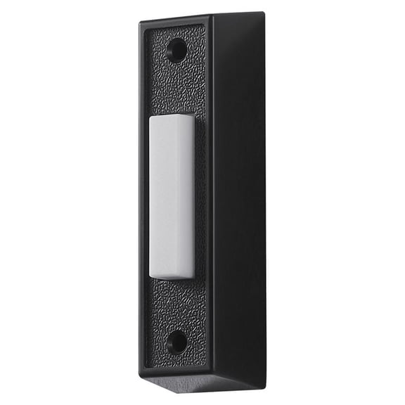 PUSHBUTN DOORBELL BK/WHT (Pack of 1)