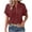 Wine, variant on Htigea Short Sleeve Sweater for Women Summer Business Casual Dressy Outfits Work Tops Lightweight Spring Blouses 2025 White,2XL