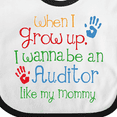 thumbnail image 4 of Inktastic Auditor Like Mommy Boys or Girls Baby Bib, 4 of 4