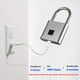 thumbnail image 4 of Bloqueo de huellas dactilares Irfora Candado inteligente de huellas dactilares Recargable sin llave 10 huellas dactilares Código Morse Desbloqueo de emergencia Fácil operación IP56 Impermeable Antirro Irfora Bloqueo de huellas dactilares, 4 of 7