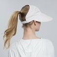 thumbnail image 3 of Hunpta Sun Hats For Women Summer Sun Hat Outdoor Riding Face Covering Solid Color Mask Sun Hat, 3 of 4