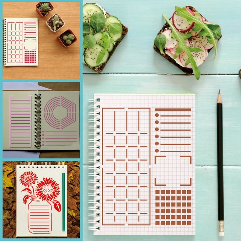 Ultimate Productivity Stencil Set for Dotted Journals Time Saving Planner  Accessories/Supplies Kit Makes Creating Layouts Easy