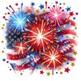 thumbnail image 1 of (LY316) Fuegos Artificiales Americana Diamante Parcial Serie Abstracta Resina Forma Especial 30*30CM, 1 of 9