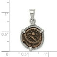 thumbnail image 2 of Sterling Silver Antiqued Widows Mite Coin Pendant, 2 of 2
