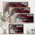 thumbnail image 4 of Designart 'Close Up of A Woman Eye With Red Makeup On' Modern Framed Canvas Wall Art Print, 4 of 5