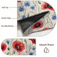 thumbnail image 6 of Red Poppy Flower Round Area Rug 4 FT, Non Slip Indoor Outdoor Rug, Blue Daisy Floral Patriotic 4th of July Washable Soft Circular Carpet Non-Shedding Floor Mat for Coffee Table Nursery Foyer Balcony, 6 of 8