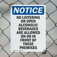 thumbnail image 5 of (2 Pack) No Loitering Or Open Alcoholic OSHA Notice Sign 10 Inch X 14 Inch Indoor / Outdoor Rust-Free Aluminum Metal Signs for Workplace, Workshop, and Construction Site, Made in the, 5 of 8