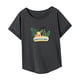 thumbnail image 5 of Camiseta de mujer de verano suave Activewear camisa de cuello redondo de ajuste regular para vacaciones L, 5 of 7