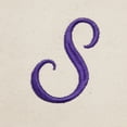 thumbnail image 3 of DALIX Monogram Tote Bag Shoulder Bag Teacher Zippered Purple Letter S, 3 of 8