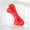 E001- Red, variant on Small Dog Chew toys, 8 in Bone Shape, indestructible Dog toys, Anxiety Relief, Solo indoor Play, Blue, 1 Pc
