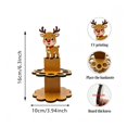 thumbnail image 3 of Fievgin Christmas Money Holder Reindeer Wooden Cash Cake Stand Multi-Layer Money Display Rack for Table Decor, 3 of 7