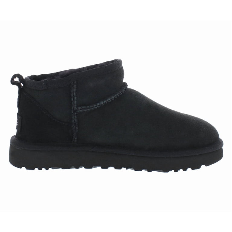 UGG Women's Classic Ultra Mini Short Boots in Black - Walmart.com