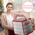 thumbnail image 7 of Hearth & Harbor Small Christmas Ornament Storage Box - Fits up to 64 Holiday Ornaments - Red Plastic Cube, 7 of 7