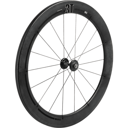 3T Mercurio 60 LTD Stealth Black Tubular Carbon Road Race Front Wheel 700c