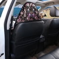 thumbnail image 5 of Chririnla Terry Cloth Car Seat Cover Machine Washable, Compatible with Truck Van, Bucket Seat Protector Fit for Sedan Vehicle, Purple Butterfly Floral 1 Pack, 5 of 7