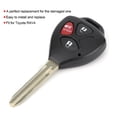 thumbnail image 4 of Carcasa Para Llave De Coche, Accesorio De Repuesto Para A Distancia, Compatible Con , 3 Botones, 4 of 7