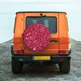 thumbnail image 6 of Lsque Pink Glitter Pattern Tire Covers - Tough Tire Wheel Protector for Truck, SUV, Trailer, Camper, RV-14 inch, 6 of 6