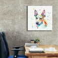 thumbnail image 3 of Epic Graffiti 'Colorful Watercolor Basenji' by Furbaby Affiliates, Canvas Wall Art, 26"x26", 3 of 8