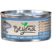 Purina Beyond Tuna Herring & Sweet Potato Recipe in Gravy Wet Cat Food, 3 Oz. (12 Pack)