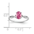 thumbnail image 2 of Primal Gold 14 Karat White Gold 7x5mm Oval Pink Tourmaline Ring, 2 of 3