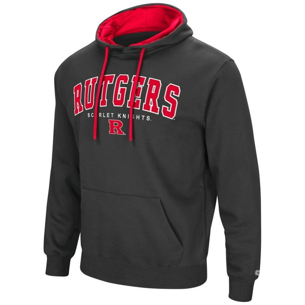 Rutgers Scarlet Knights NCAA End Zone Pullover Hooded Men's Charcoal ...